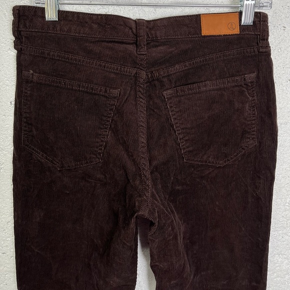 Lands End Corduroy Brown Pants 5 Pocket Mid Rise Straight Size 6 - Picture 5 of 10